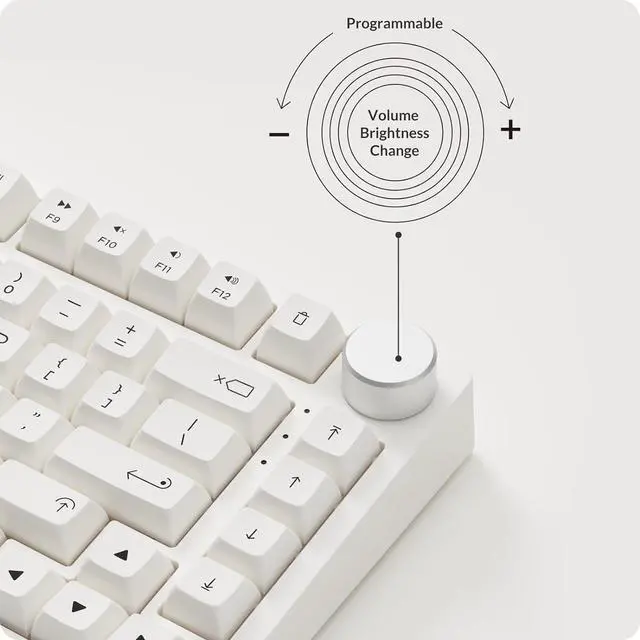 Alt view image 3 of 7 - Akko 75% Mechanical Keyboard PC75B Plus Air, Top Mount Hot Swappable RGB Wired/Wireless Gaming Keyboard with OSA Profile for Mac Windows (Akko V3 Cream Yellow Pro)
