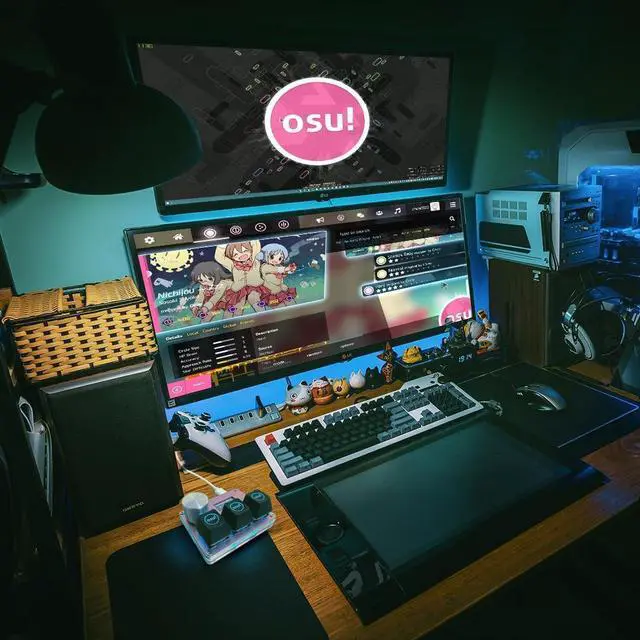Alt view image 5 of 5 - SayoDevice O3C OSU Keyboard Rapid Trigger Hall Switches Magnetic Linear Switches Keyboard with Knob and Screen,Copy Paste,Shotcut,Macro Hotswap Mini Keypad (with OSU keycaps-Pink)