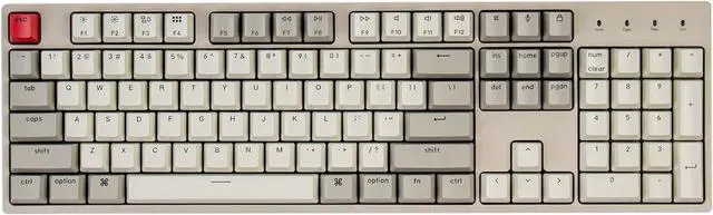 Main image of Keychron C2 Full Size Hot-swappable Wired Mechanical Keyboard Compatible with Mac, Keychron Red Switch, 104 Keys ABS Retro Color Keycaps Gaming Keyboard for Windows, USB-C Type-C Braid Cable