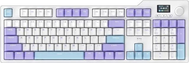 Main image of AK35I V2 Full Size Hot Swap Mechanical Keyboard with Screen & Knob, 2.4G/BT/USB-C Gasket Keyboard, 8000mAh Battery South Facing LED RGB Gaming Office Keyboard with Number Pad