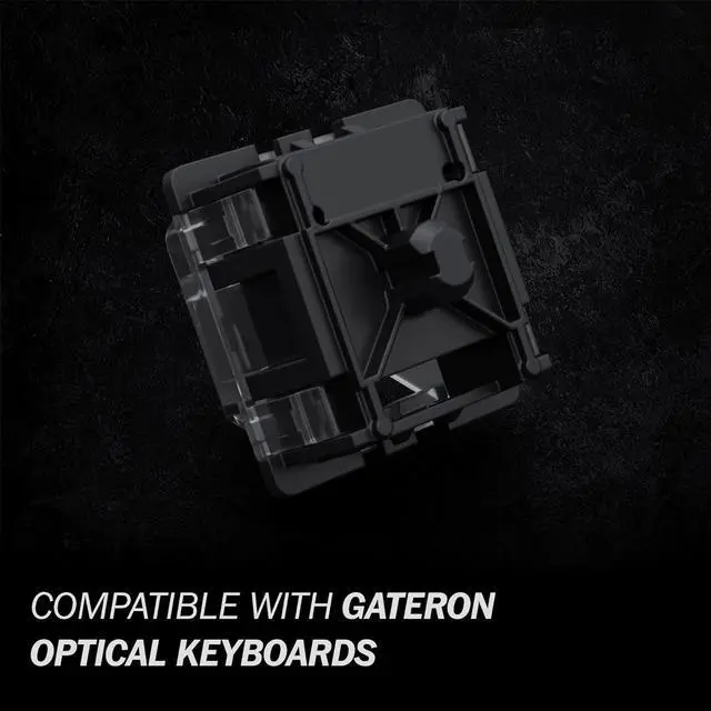Alt view image 6 of 7 - Gateron KS-15 Optical Switches for MX Mechanical Gaming Keyboard | 45g Force | Linear | Clear Top RGB Switches for Backlit Keyboard | (65 PCS, Red)