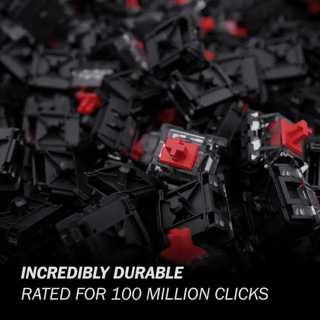 Alt view image 4 of 7 - Gateron KS-15 Optical Switches for MX Mechanical Gaming Keyboard | 45g Force | Linear | Clear Top RGB Switches for Backlit Keyboard | (65 PCS, Red)