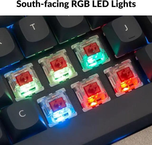 Alt view image 3 of 7 - Keychron Q4 Wired Custom Mechanical Keyboard, QMK/VIA Programmable Macro, Full Aluminum, Hot-Swappable Gateron G Pro Red Switch, 60% Layout Double Gasket Compatible with Mac and Windows - Gray