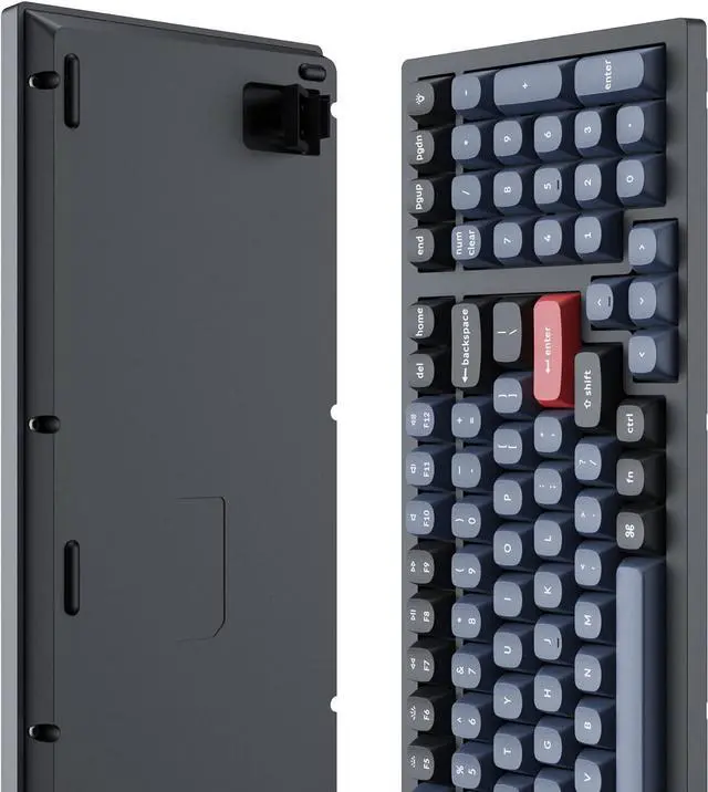 Alt view image 5 of 7 - Keychron K4 Pro Custom Wireless Mechanical Keyboard, 96 Keys Hot-swappable QMK/VIA Programmable Macro with K Pro Brown Switch RGB Backlit Compatible Mac Windows Linux - Black