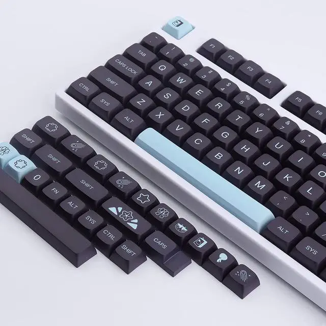 Alt view image 6 of 7 - JOMKIZ Gaming Keycaps - 132 Keys PBT Set, Comet XDA Profile, Dye Sublimation, ANSI Layout, Compatible With Cherry MX Switches Mechanical Keyboards