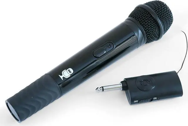 Alt view image 5 of 6 - Singing Machine Portable Wireless Microphone (Black) - Premium Unidirectional Wireless Mic for Singing, Speeches & Events - Cordless Mic Compatible with  Machines, Computers, PA Systems & More