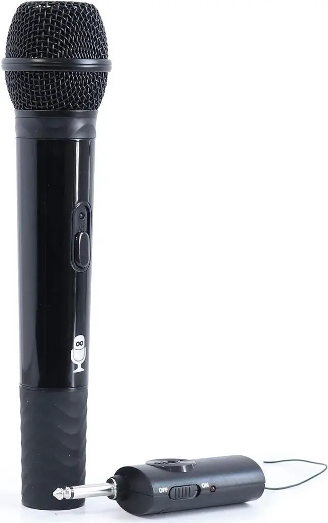 Alt view image 4 of 6 - Singing Machine Portable Wireless Microphone (Black) - Premium Unidirectional Wireless Mic for Singing, Speeches & Events - Cordless Mic Compatible with  Machines, Computers, PA Systems & More