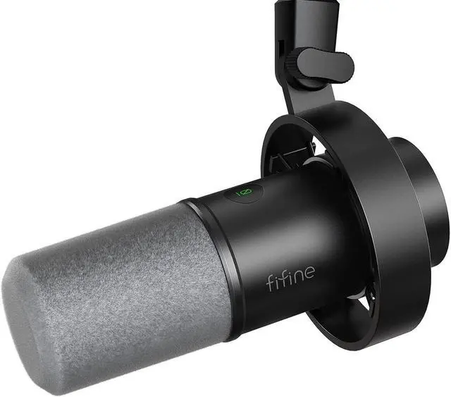 Main image of Dynamic Microphone, XLR/USB Podcast Recording PC Microphone for Vocal Voice-Over Streaming, Studio Metal Mic with Mute, Headphone Jack, Monitoring Volume Control, Windscreen-Amplitank K688