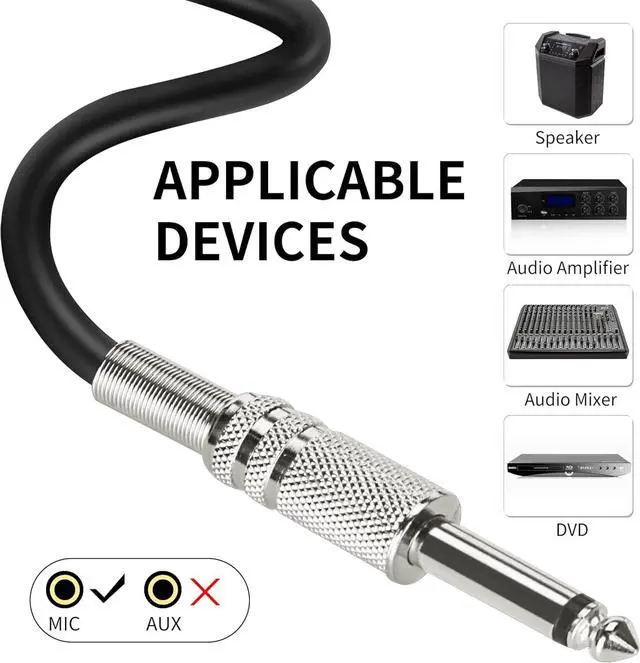 Alt view image 5 of 7 - Marengo Dynamic Vocal Microphone for Karaoke Speaker,Wired Handheld Mic with On and Off Switch and 13ft Detachable Cable