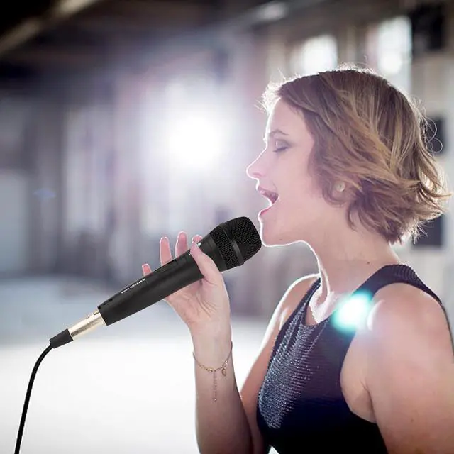 Alt view image 7 of 7 - Marengo Dynamic Vocal Microphone for Karaoke Speaker,Wired Handheld Mic with On and Off Switch and 13ft Detachable Cable