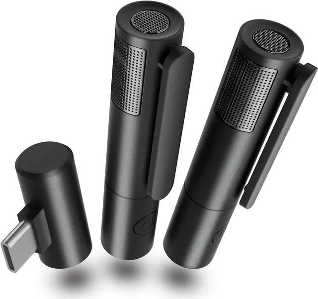 Main image of Wireless lavalier microphone, Wireless Clip on Microphones, Lapel Mic, for Android phone, iPhone15/15PRO, Video Recording
