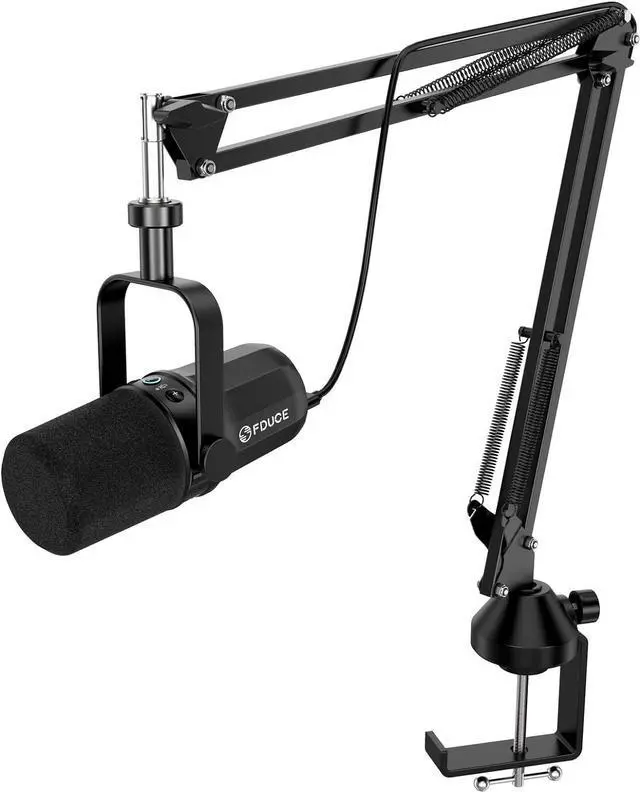 Main image of FDUCE SL40+ Dynamic Podcast Microphone,USB/XLR Microphone kit for Streaming&Gaming,Boom Arm Stand Mic,Built-in Headphone Output,Mute Button,gain Button