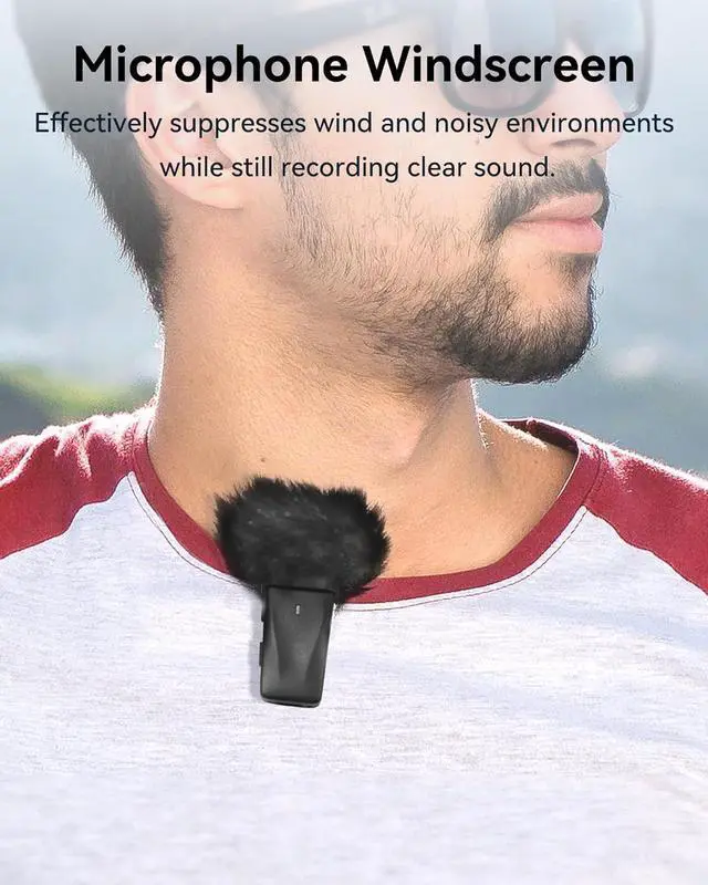 Alt view image 5 of 7 - Wireless Lavalier Microphone for iPhone Android iPad with Lightning Adapter, USB C Microphone, iPhone Microphone for Video Recording, Streaming -2 Pack, 48KHz 32Bit, 100ft, Noise Canceling