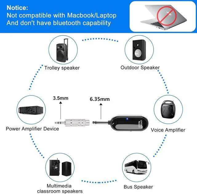 Alt view image 4 of 7 - UHF Wireless Headset Microphone System: Mic Headset - LED Digital Display, Head Handheld Mic 2 in 1, Working Time 6H, 165 ft Range Mic for Voice Amplifier, Tour Guide, Teaching, Fitness, PA System