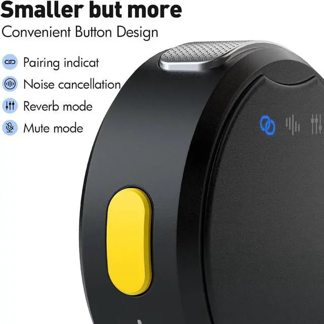 Alt view image 3 of 6 - Wireless Lavalier Microphone for iPhone/Android/PC, Mini Microphone with Noise Cancellation, 16Hrs Battery Life, Lapel Mic for iPhone, USB C/Type C Wireless Lapel Mic for Video Recording