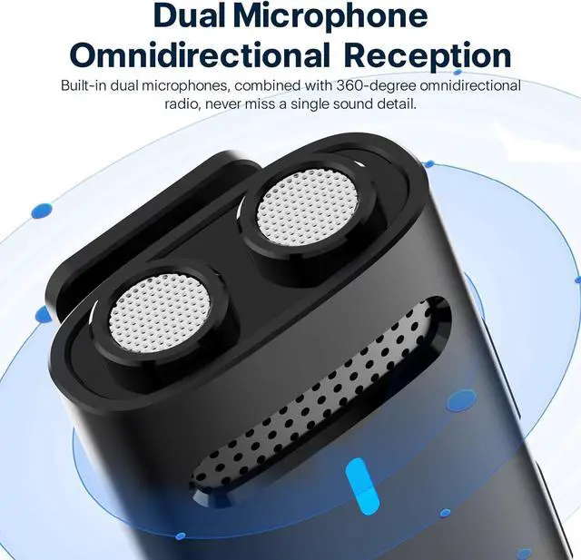 Alt view image 2 of 7 - Wireless Lavalier Microphone System - M31 Lapel Microphone with Charging Case, Support Android and iOS Devices, 20H Working Time, 200Ft Transmission