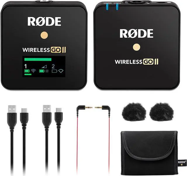 Alt view image 4 of 4 - Rode Wireless GO II Single Channel Wireless Microphone System, Black
