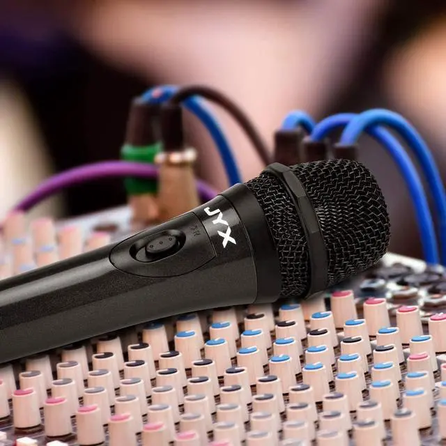 Alt view image 3 of 7 - JYX Dynamic Vocal  Microphone, Handheld Wired Microphone with ON/Off Switch, for  Machine/Speaker/Amp/Mixer/PA System