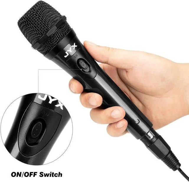 Alt view image 5 of 7 - JYX Dynamic Vocal  Microphone, Handheld Wired Microphone with ON/Off Switch, for  Machine/Speaker/Amp/Mixer/PA System