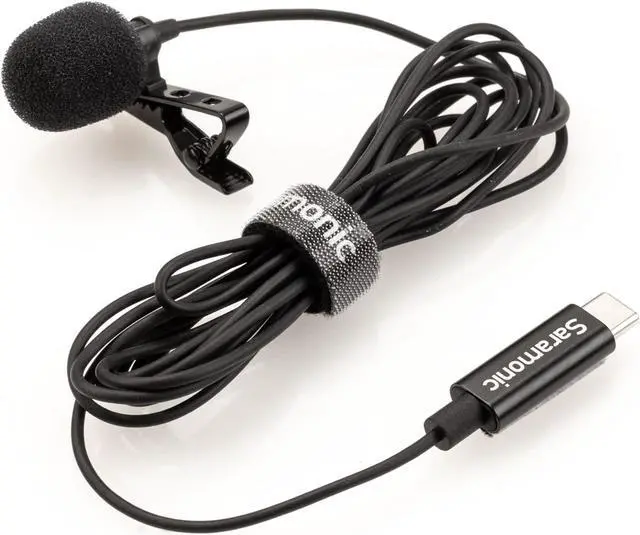 Alt view image 7 of 7 - Saramonic LavMicro-U USB C Lavalier Microphone for iPhone 15, iPad, Android, Omnidirectional Condenser Lapel Mic for Vlogging, Interviews, YouTube, TikTok