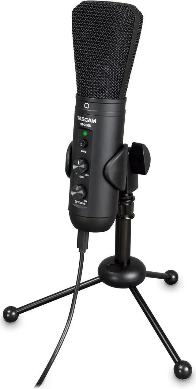 Main image of Tascam TM-250U USB Condenser Microphone for Podcasting, Conferencing, Computer Recording, and Online Audio (TM250U)