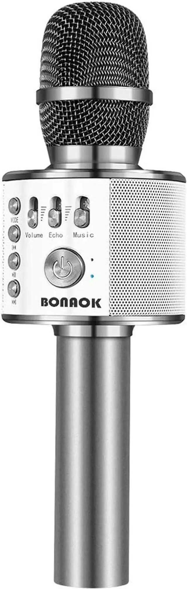 Main image of Wireless Bluetooth  Microphone, 3-in-1 Portable Handheld Mic Speaker for All Smartphones,Gifts for Boys Kids Adults All Age Q37(Space Gray)