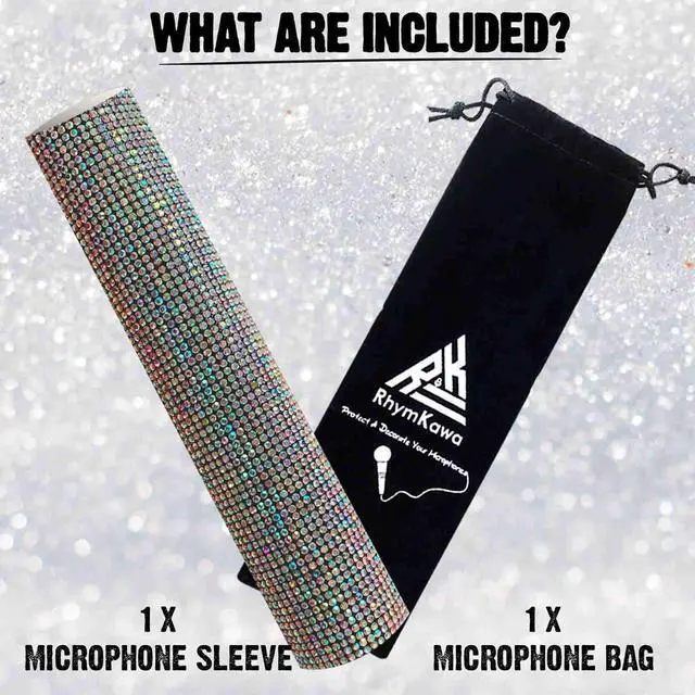 Alt view image 5 of 7 - Bling Wireless Microphone Decorate for Universal Handheld and Beta58 SM58 Beta87 PG58, Eyes Catching for Event (Mic NOT Included)