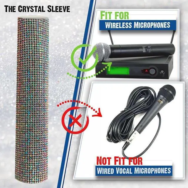Alt view image 2 of 7 - Bling Wireless Microphone Decorate for Universal Handheld and Beta58 SM58 Beta87 PG58, Eyes Catching for Event (Mic NOT Included)
