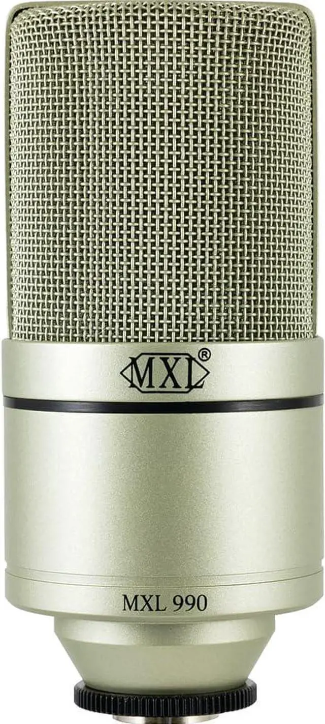 Main image of MXL 990 Condenser Microphone for Podcasting, Singing, Home Studio Recording, Gaming & Streaming | Detailed Sound | XLR | Large Diaphragm (Champagne)