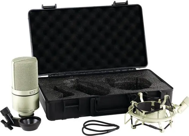 Alt view image 5 of 6 - MXL 990 Condenser Microphone for Podcasting, Singing, Home Studio Recording, Gaming & Streaming | Detailed Sound | XLR | Large Diaphragm (Champagne)