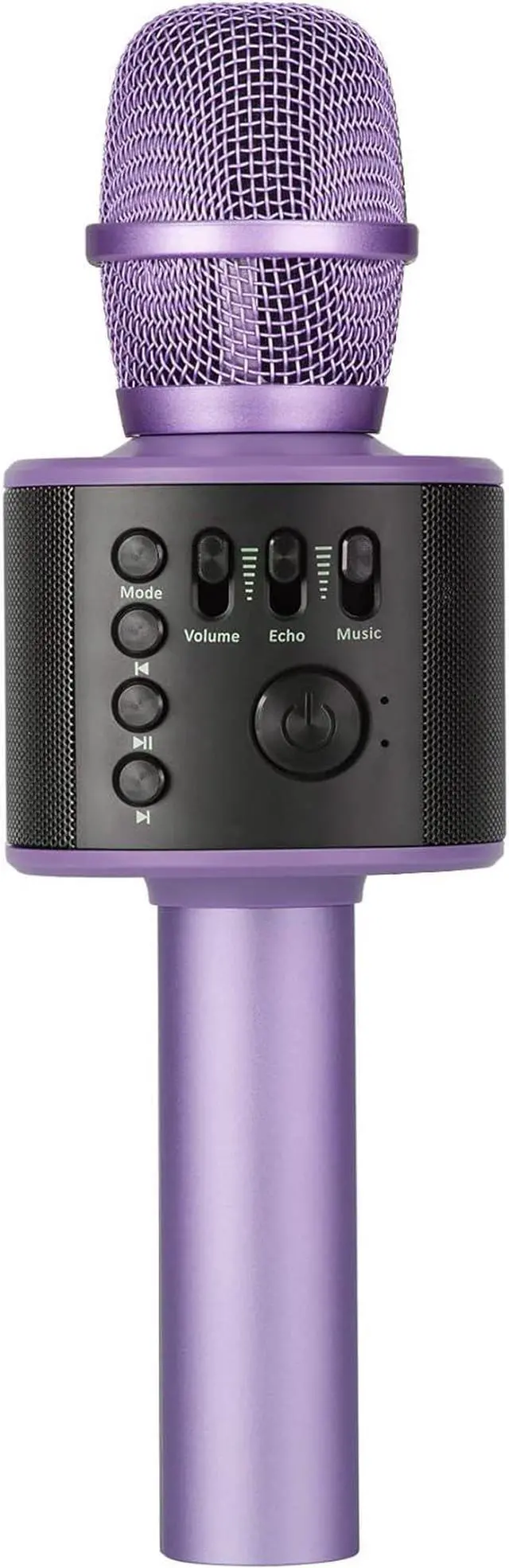 Main image of Core Innovations Wireless Bluetooth  Microphone with Built-in Speakers + HD Recording, Portable Handheld Mic | Lilac