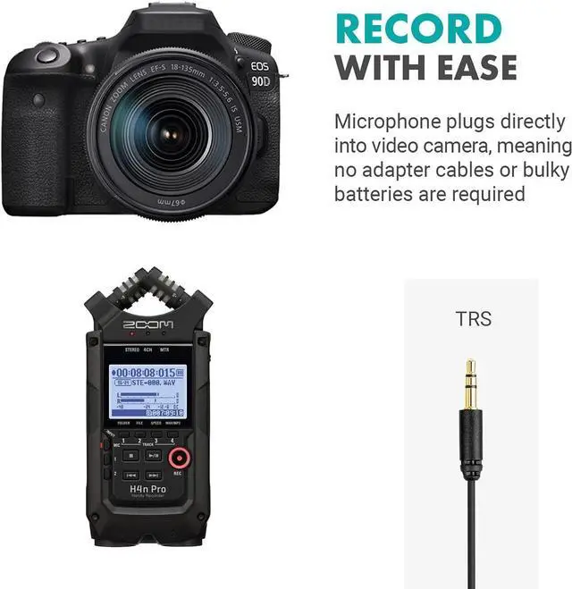 Alt view image 3 of 7 - Movo DOM1 3.5mm TRS Lavalier Omnidirectional Condenser Microphone for Camera Microphone Compatible with DSLR Cameras, Recorders and More