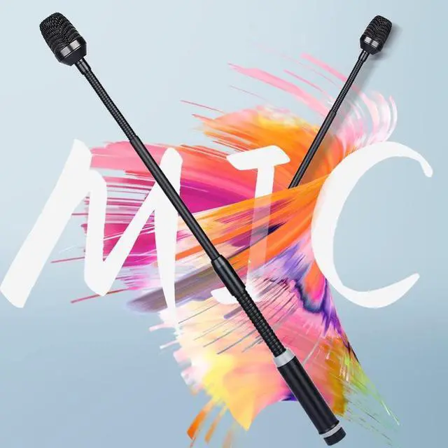 Alt view image 7 of 7 - Depusheng Professional Dynamic DJ Microphone for Mixer Dedicated Disc Shouting Microphone KTV Bar Gooseneck DJ Mic