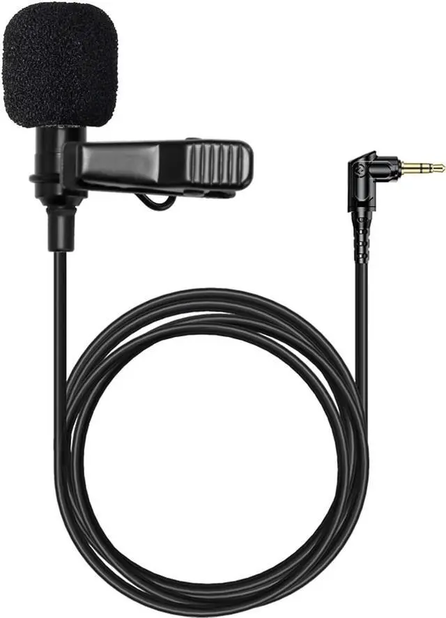 Main image of Hollyland External Clip On Lavalier Microphone with 3.5mm Audio Jack, Compatible with Lark Max Microphone System-Black, (1 Pack)