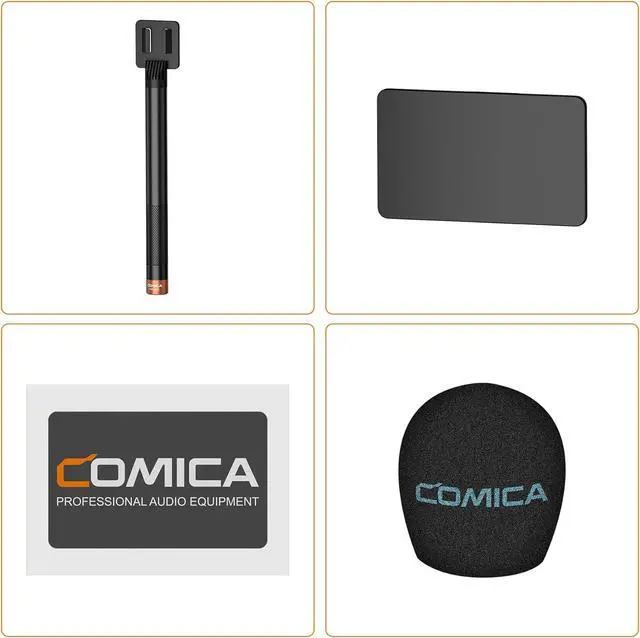 Alt view image 4 of 7 - COMICA HR-WM Interview Handheld Adapter for Rode Wireless GO ME/BoomX-D/D Pro/BoomX-U Wireless Lavalier Microphone, Mic Handle for News Report, TV Interview and Video Shooting, etc.(with Windscreen)