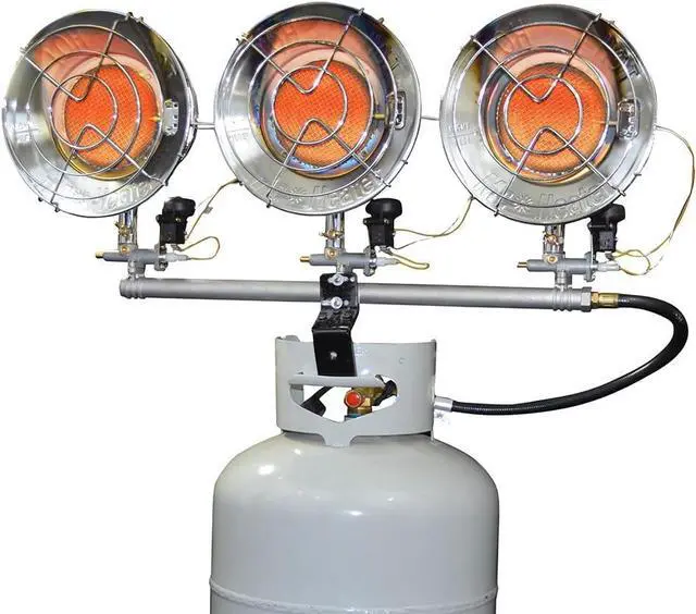 Main image of Mr. Heater F242915 MH45T Triple Tank Top Heater, 10000 to 45000 BTU/Hr,Chrome