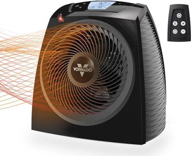 Main image of Vornado TAVH10 Space Heater with Remote for Home, 1500W/750W, Fan Only Option, Digital Display with Adjustable Thermostat, Advanced Safety Features, Timer, Auto Climate Control