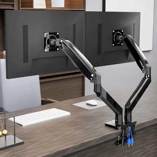 Alt view image 2 of 7 - ErGear Single Monitor Mount for 13 to 35 inches Ultrawide Screens, Holds 26.4lbs, Gas Spring Single Monitor Arm, Single Monitor Stand with Swivel, Tilt, Rotation for Home and Office, VESA 75/100mm