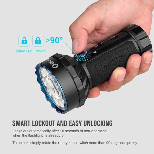 Alt view image 7 of 7 - OLIGHT Marauder Mini Rechargeable Flashlight, 7,000 Lumens Brightest Flashlights with 600 Meters Beam Distance Spotlight, MCC3 Magnetic Charging Handheld Lights for Outdoors, Hunting, and Searching