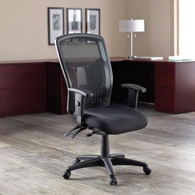 Alt view image 2 of 7 - Lorell, LLR86200, Executive High-back Mesh Chair