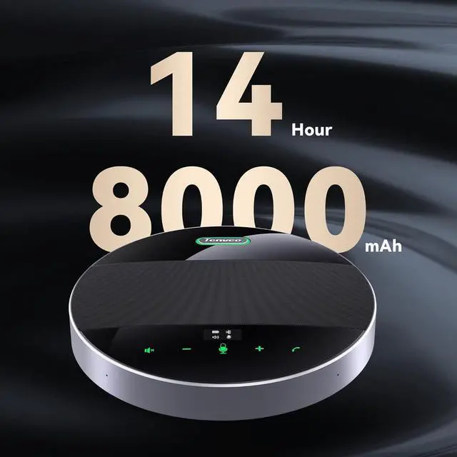 Alt view image 7 of 7 - MagiCall Conference Speaker with Microphone, Bluetooth/Wireless/USB omnidirectional Speakerphone Noise Cancelling Conference Call 360 Pickup for 10~15 People Online Meeting