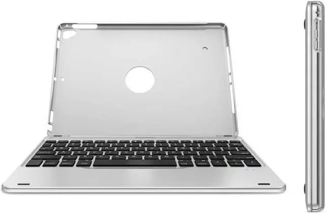 Alt view image 6 of 7 - Arteck iPad 9.7-inch (iPad 6, 2018 / iPad 5, 2017) Keyboard, Ultra-Thin Bluetooth Keyboard with Folio Full Protection Case for Apple iPad 9.7 iPad 6, 5 and iPad Air 1 with 130 Degree Swivel Rotating