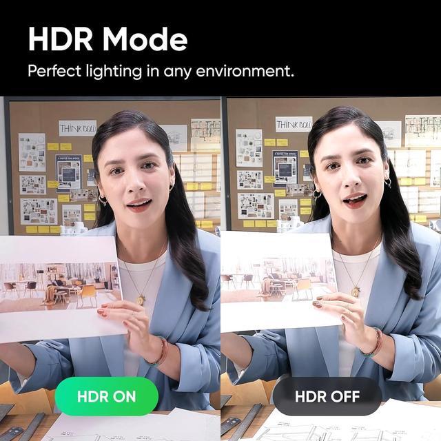 Alt view image 4 of 7 - Insta360 Link - PTZ 4K Webcam with 1/2" Sensor, AI Tracking, Gesture Control, HDR, Noise-Canceling Microphones, Specialized Modes, Webcam for Laptop, Video Camera for Video Calls, Live Streaming