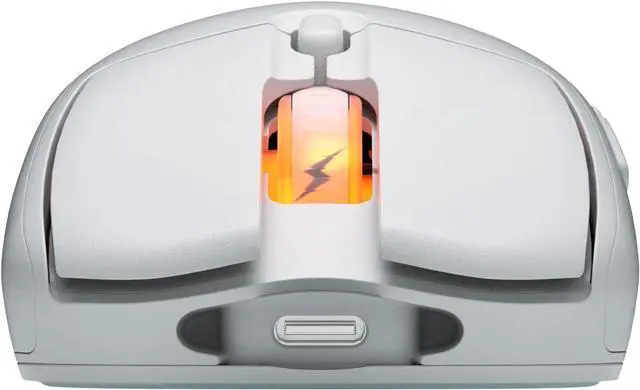 Alt view image 3 of 7 - Fnatic BOLT White Wireless Gaming Mouse - Pixart 3370 Sensor, 69g, WiFi & Bluetooth Battery Life 110-210h, USB-C Charging, Kailh GM 8.0 Switches, 4 Profiles, 4 DPI Stages, Virgin PTFE Skates (Windows)