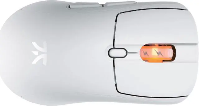 Alt view image 4 of 7 - Fnatic BOLT White Wireless Gaming Mouse - Pixart 3370 Sensor, 69g, WiFi & Bluetooth Battery Life 110-210h, USB-C Charging, Kailh GM 8.0 Switches, 4 Profiles, 4 DPI Stages, Virgin PTFE Skates (Windows)