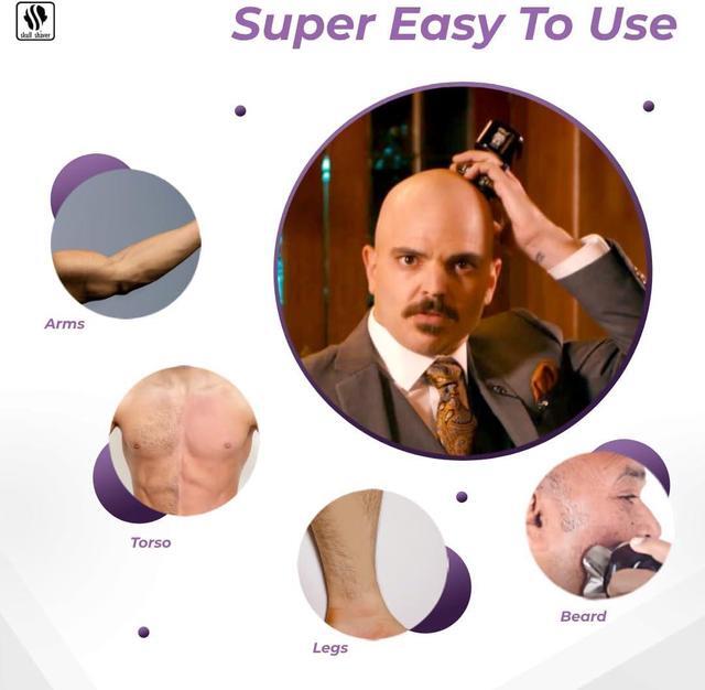 Alt view image 4 of 5 - Skull Shaver Pitbull Gold PRO Head and Face Shaver: Ultimate Grooming Kit for Men, 5-in-1 Premium Bald Head Electric Head Shaver, Wet and Dry Easy Head Shaver