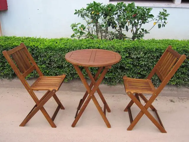 Alt view image 3 of 6 - Products Bistro Table and Chair Set, Outdoor Furniture