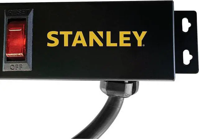 Alt view image 5 of 5 - Stanley 31610 SurgeMax Pro 9 Outlet Metal Surge Protector, Black, 6 ft