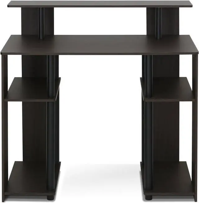 Alt view image 6 of 6 - Furinno JAYA Simple Design Computer Writing Desk, Walnut