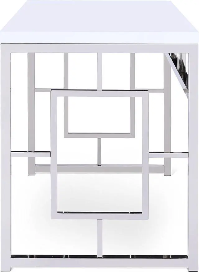 Alt view image 5 of 6 - Steve Silver Company Alize Desk, White